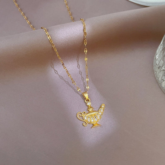 Aladdin Magic Lamp Necklace ✨🕌💫