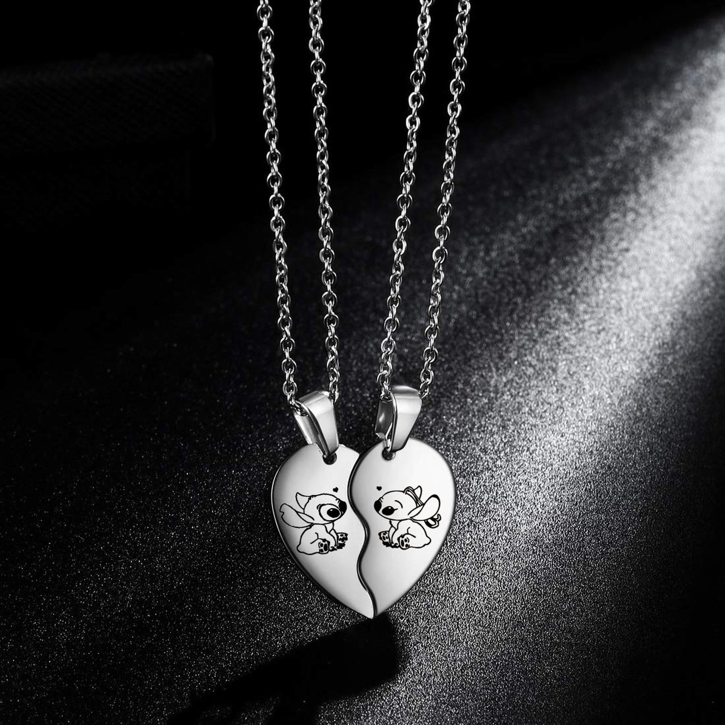 Lilo & Stitch Ohana Necklace - Enchanted Love Edition 💖🌺✨