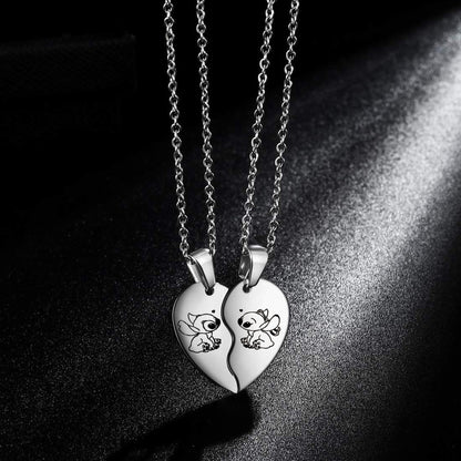 Lilo & Stitch Ohana Necklace - Enchanted Love Edition 💖🌺✨
