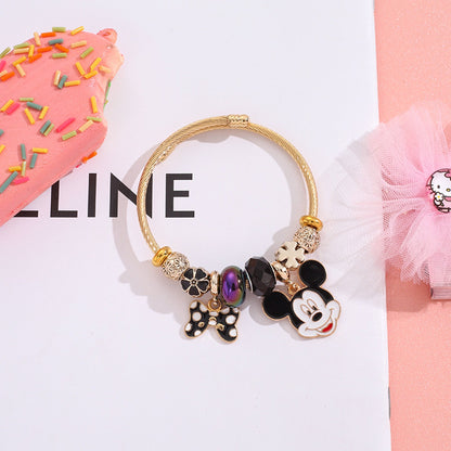 Mickey & Minnie Love Bracelet 🎀❤️✨
