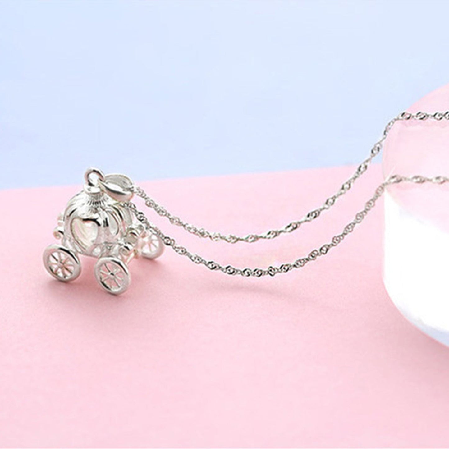 Cinderella Pumpkin Carriage Necklace 🎃✨👑