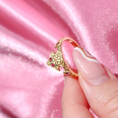 Aurora Crown Ring - Sleeping Beauty Edition  💖👑✨