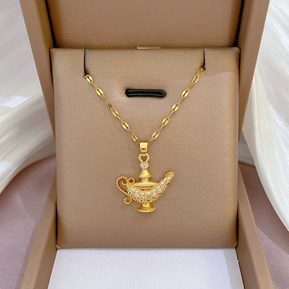 Aladdin Magic Lamp Necklace ✨🕌💫