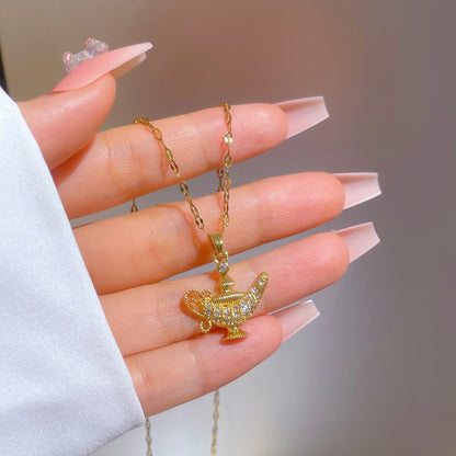 Aladdin Magic Lamp Necklace ✨🕌💫