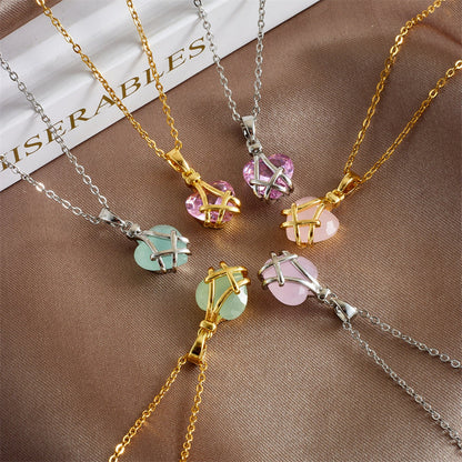 Barbie Diamond Castle Friendship Heart Necklace 💖💎✨