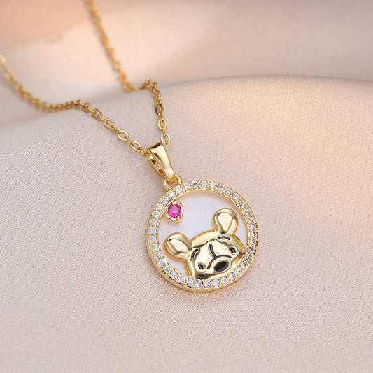 Winnie the Pooh Necklace - Sweet Charm Edition 🍯✨