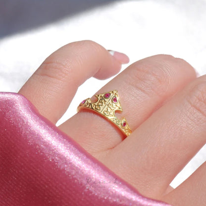 Aurora Crown Ring - Sleeping Beauty Edition  💖👑✨